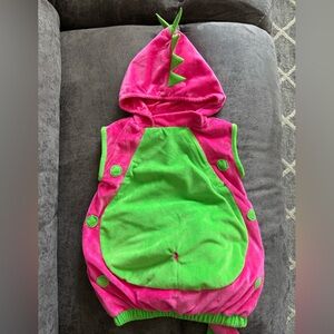 Pink/Green toddler dinosaur costume